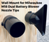 Stubby Nozzle Co. Wall Mount Kit for Milwaukee M18 FUEL Dual Battery Leaf Blower (2824-20) - detail shot 8