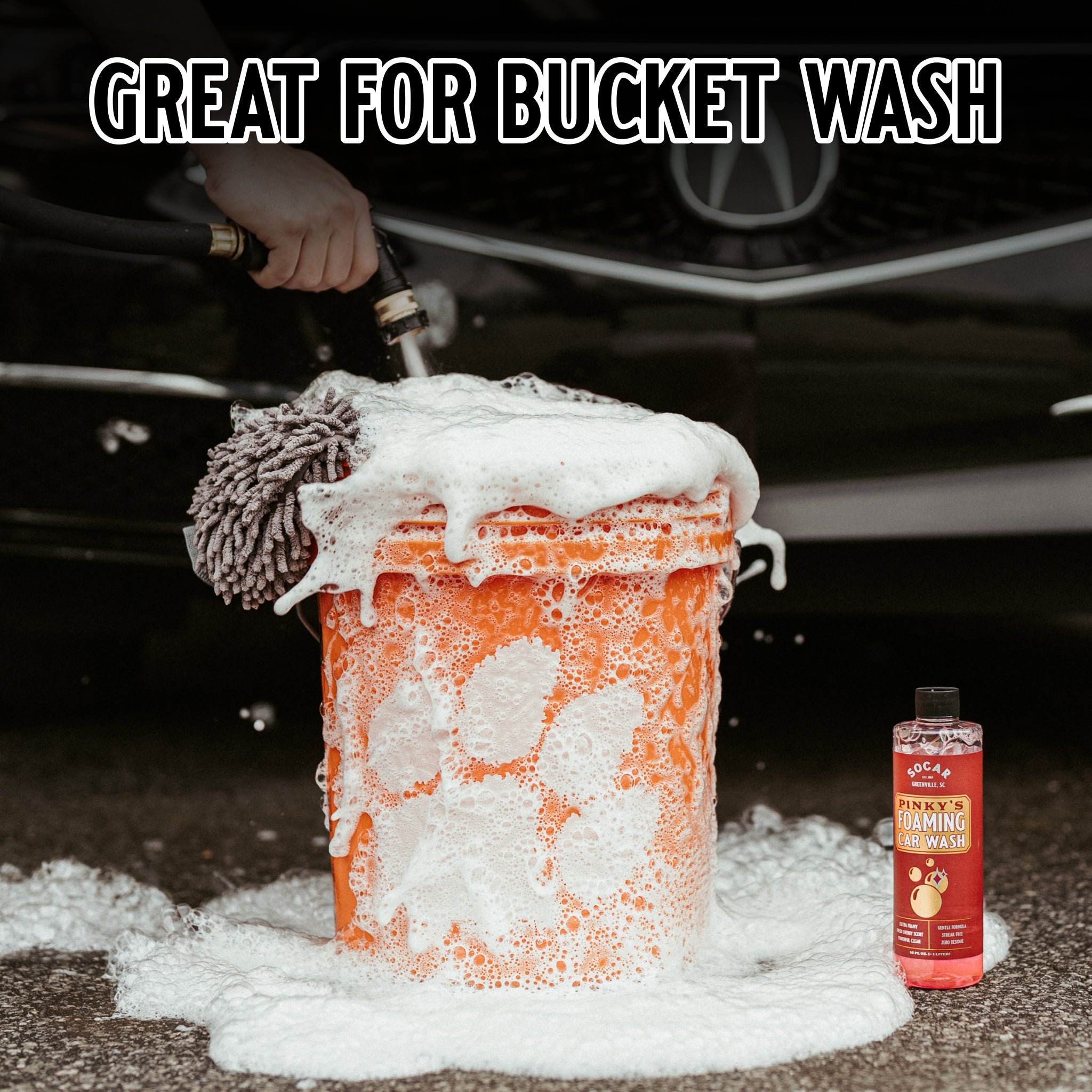Pinky’s Foaming Car Wash with HydroFoam pH Neutral Technology™ Pinky’s Foaming Car Wash is a professional-grade, concentrated super cleaner for use on cars