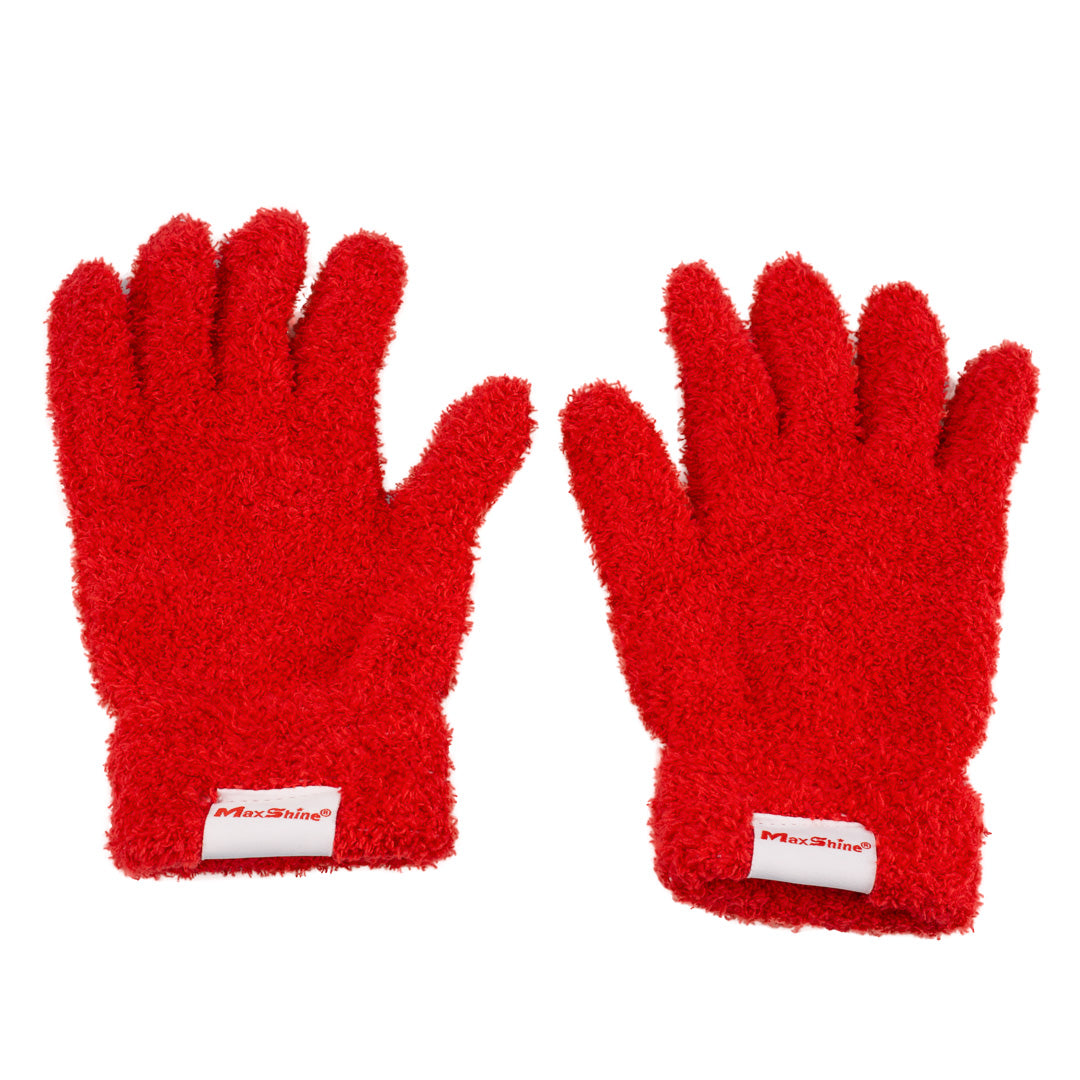 Maxshine Plush Microfiber Gloves- 1 pair | Microfiber cleaning gloves Take advantage of these microfiber cleaning gloves that fit your hands, and easily access