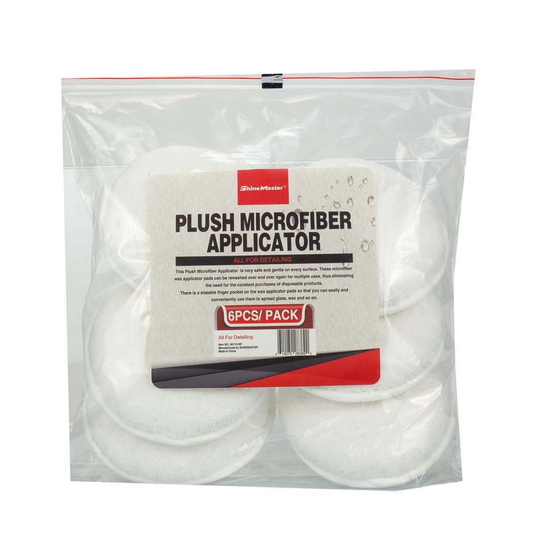 Maxshine Pocket Grip Plush Microfiber Applicator Pad - 6 Pack - detail shot 7