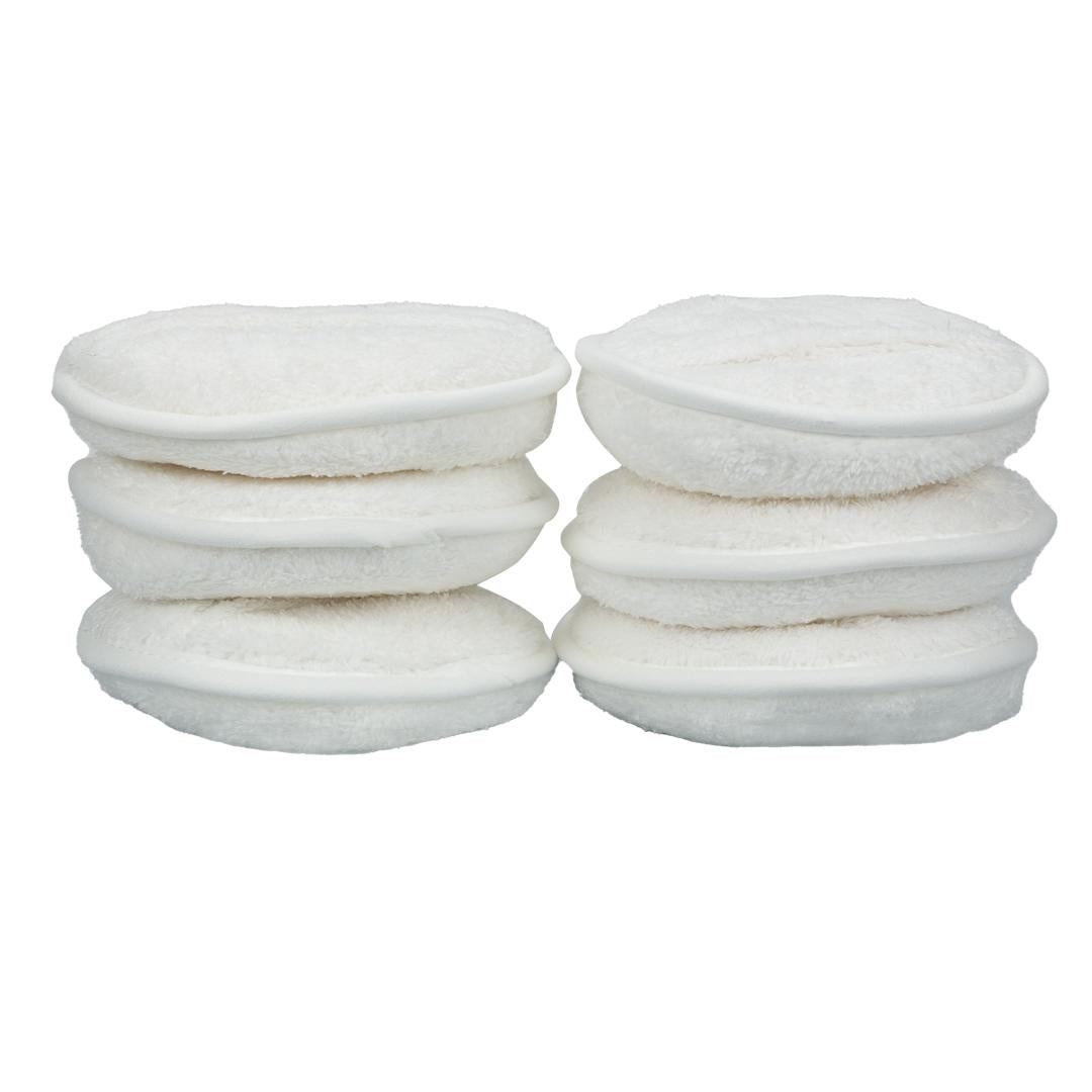 Maxshine Pocket Grip Plush Microfiber Applicator Pad - 6 Pack - foam applicator pad for wax and sealant