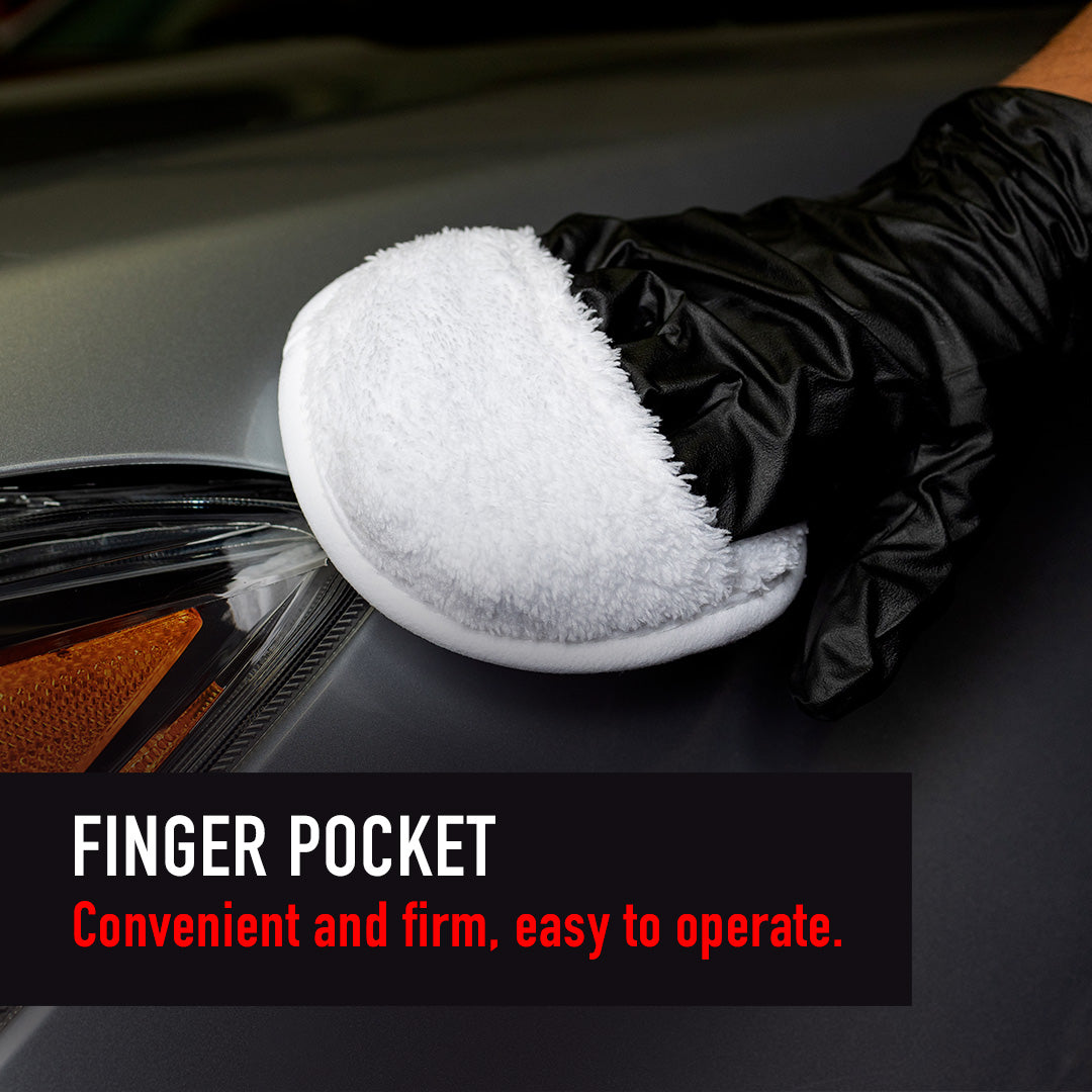 Maxshine Pocket Grip Plush Microfiber Applicator Pad - 6 Pack - detail shot 8