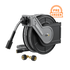 Giraffe Tools Retractable Pressure Hose Reel equipped with a locking mechanism, the hose can be adjusted to any length required, and is oil and