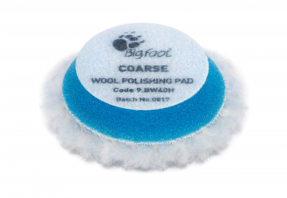 RUPES Blue Coarse Wool Polishing Pad 30-45 mm (1-1.5 inch) 4-Pack for RUPES paint correction and detailing workflows