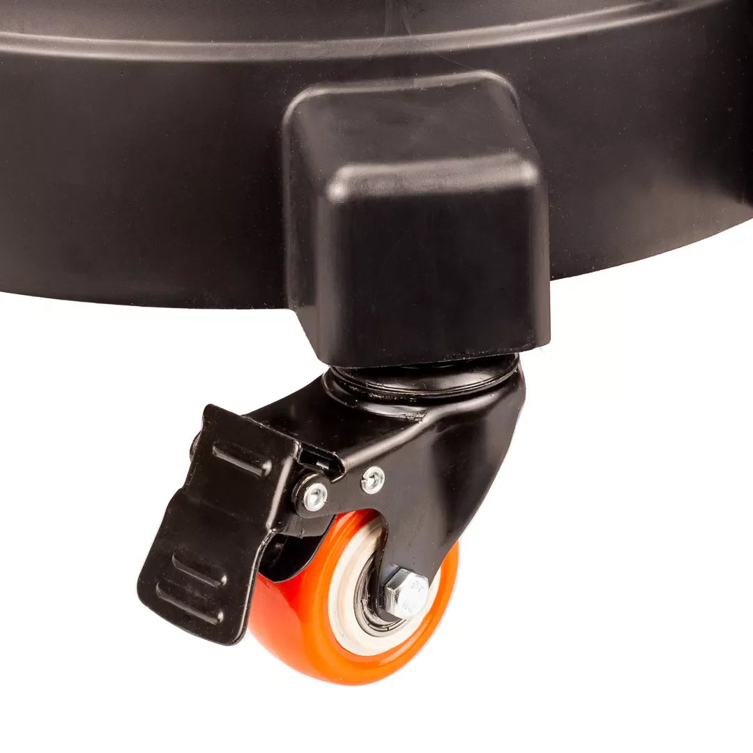 Rolling Bucket Dolly The Rolling Bucket Dolly is your car washing hero. This handy caddy boasts 360-degree swivel wheels for effortless maneuvering, holding
