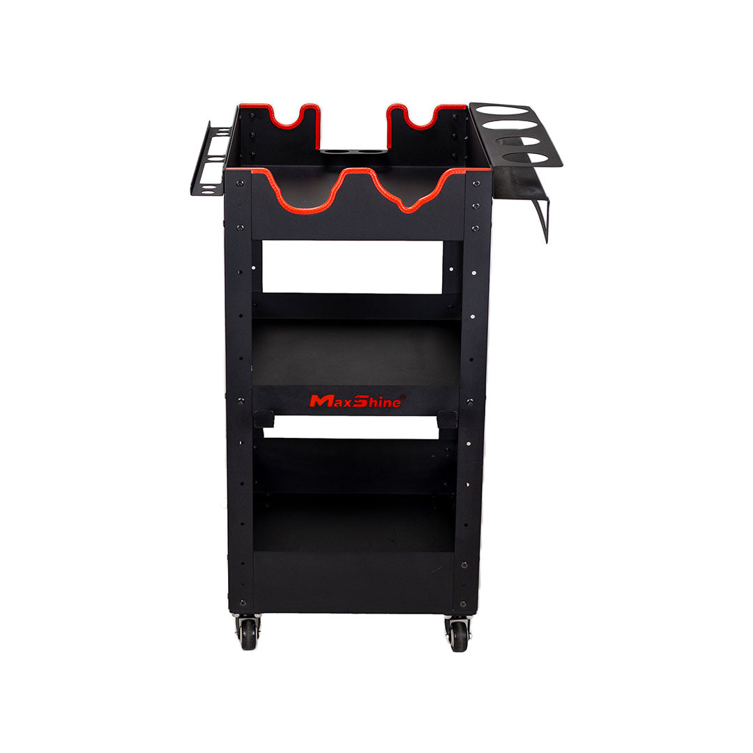 Maxshine Rolling Detailing Cart - Coated Steel - detail shot 8