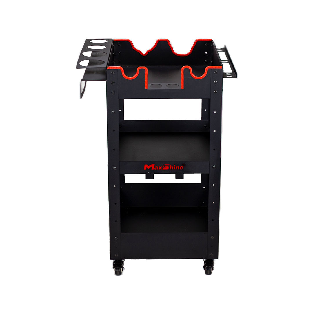 Maxshine Rolling Detailing Cart - Coated Steel - detail shot 4
