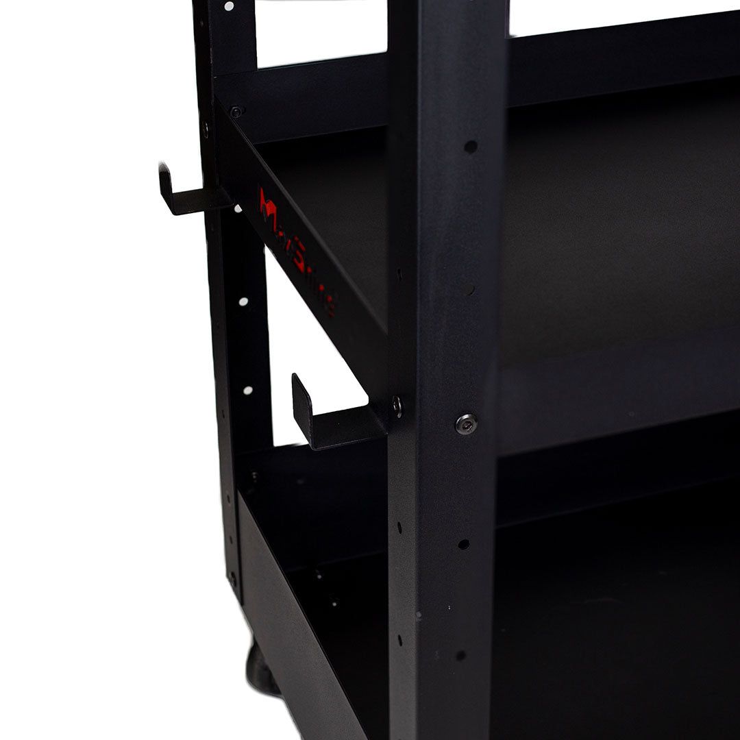 Maxshine Rolling Detailing Cart - Coated Steel - detail shot 15