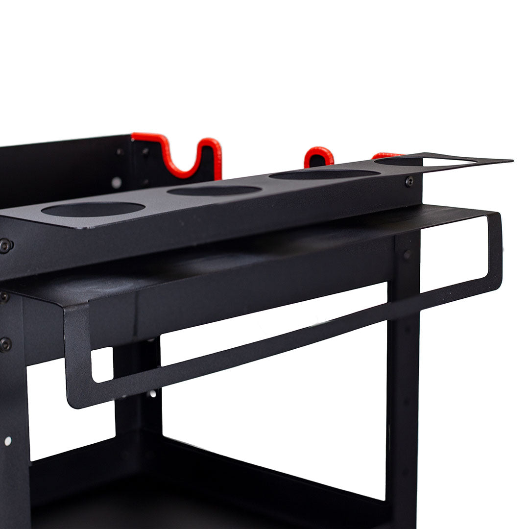 Maxshine Rolling Detailing Cart - Coated Steel - detail shot 10