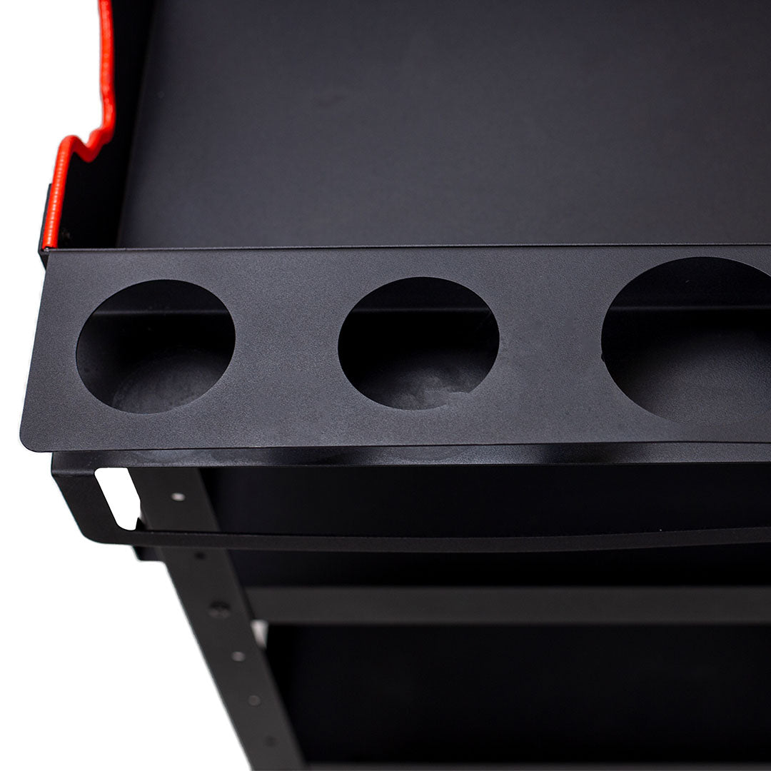 Maxshine Rolling Detailing Cart - Coated Steel - detail shot 11