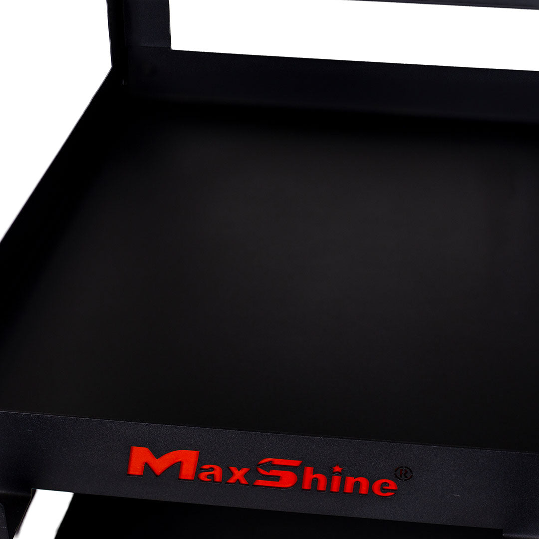 Maxshine Rolling Detailing Cart - Coated Steel - detail shot 16