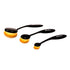 The Car Detailing Brush Set - 3 Sizes, Ultra-soft, Chemical Resistant, Anti-static The car detailing brush set comprises three(3) different sizes, featuring a