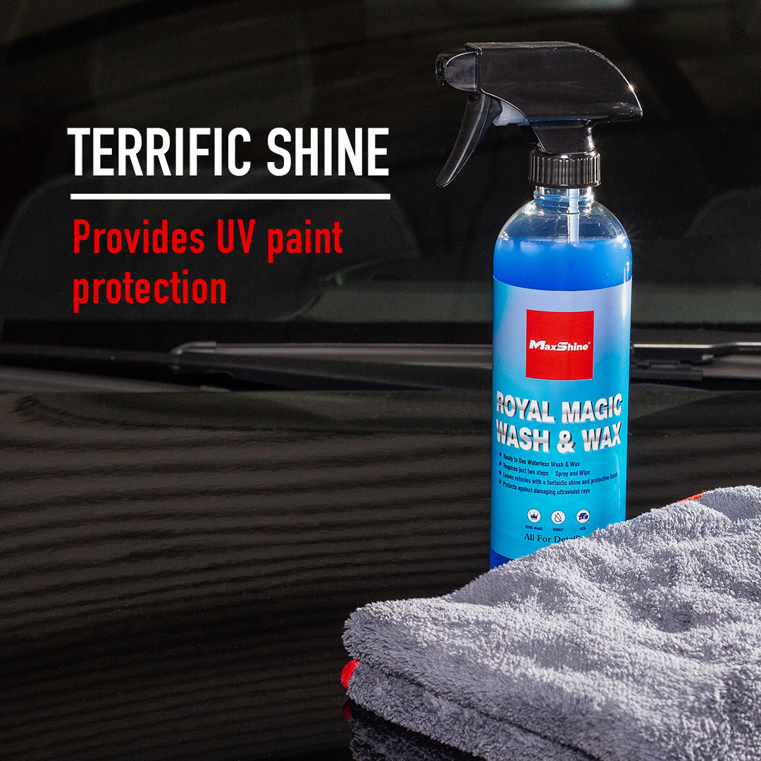 Waterless Wash & Wax Eco-Friendly with a Brilliant Shine This eco-friendly Waterless Wash and Wax is a powerful and innovative formula that combines cleaning