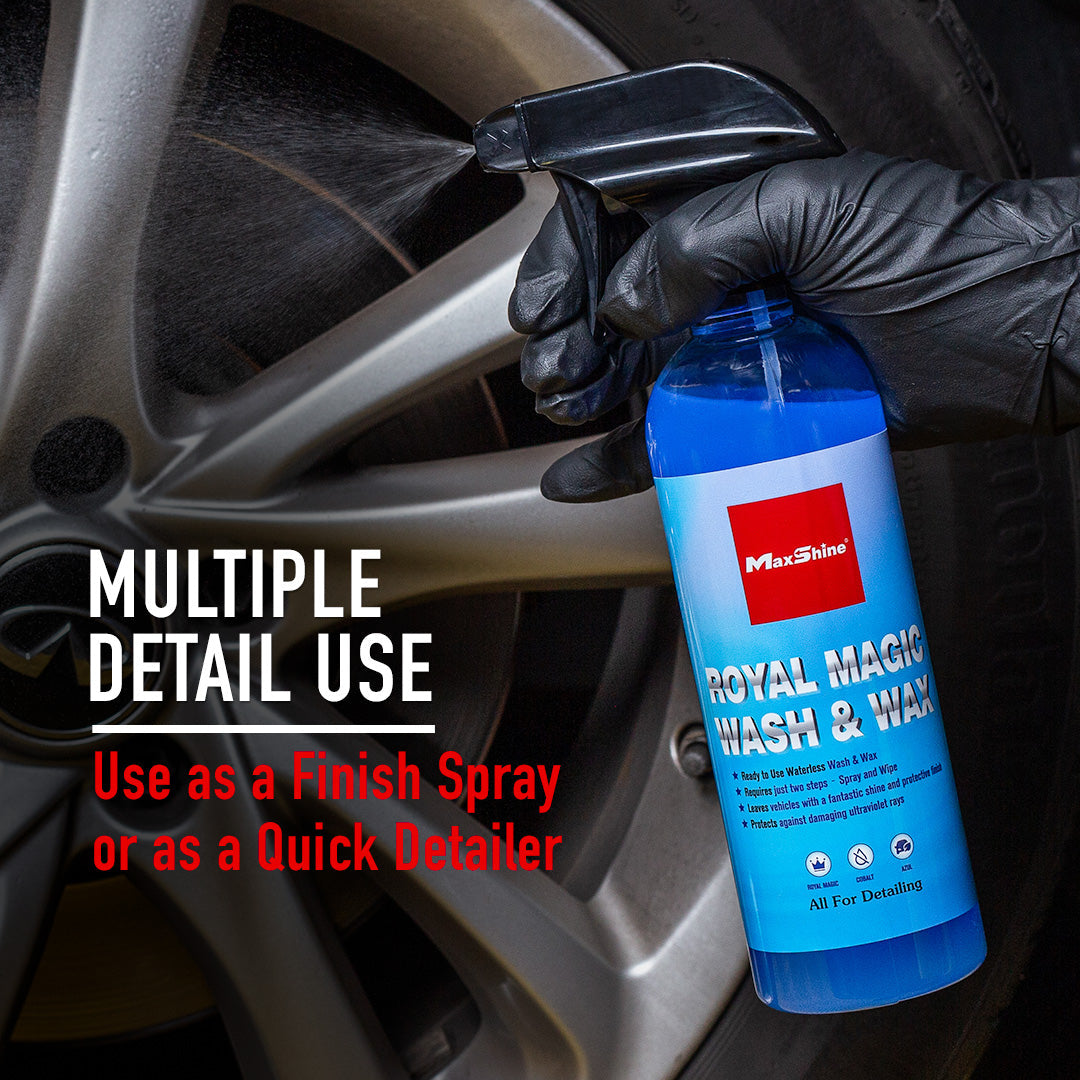 Waterless Wash & Wax Eco-Friendly with a Brilliant Shine This eco-friendly Waterless Wash and Wax is a powerful and innovative formula that combines cleaning