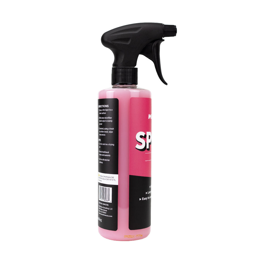 Speed Wax Spray Effortless Shine, Lasting Protection Speed Wax Spray is a car protectant that combines natural carnauba wax with conditioners and color
