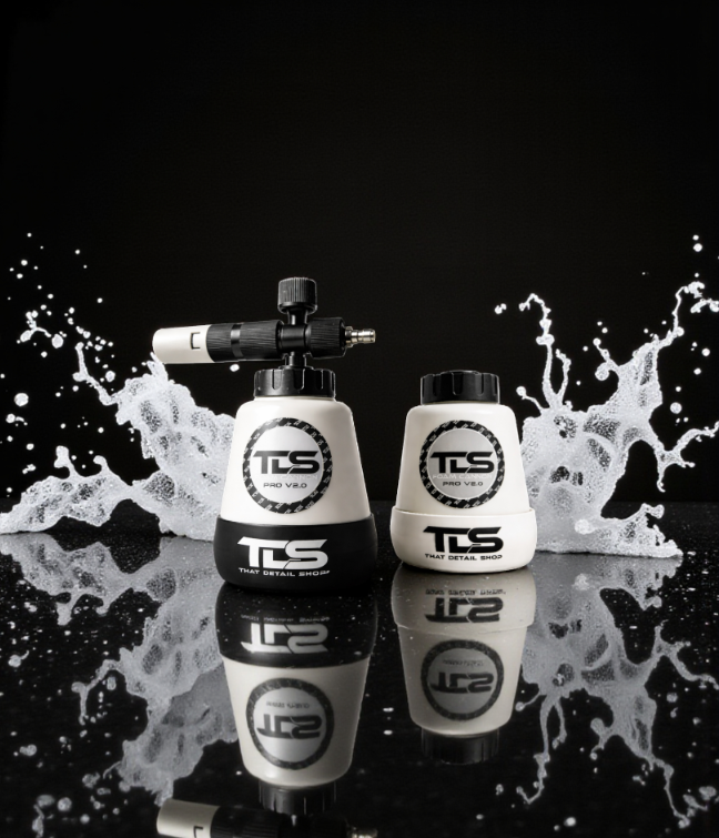 TDS Foam Cannon Pro V2.0 with anti-tip Welly base and metering tips for pressure washer foam washing