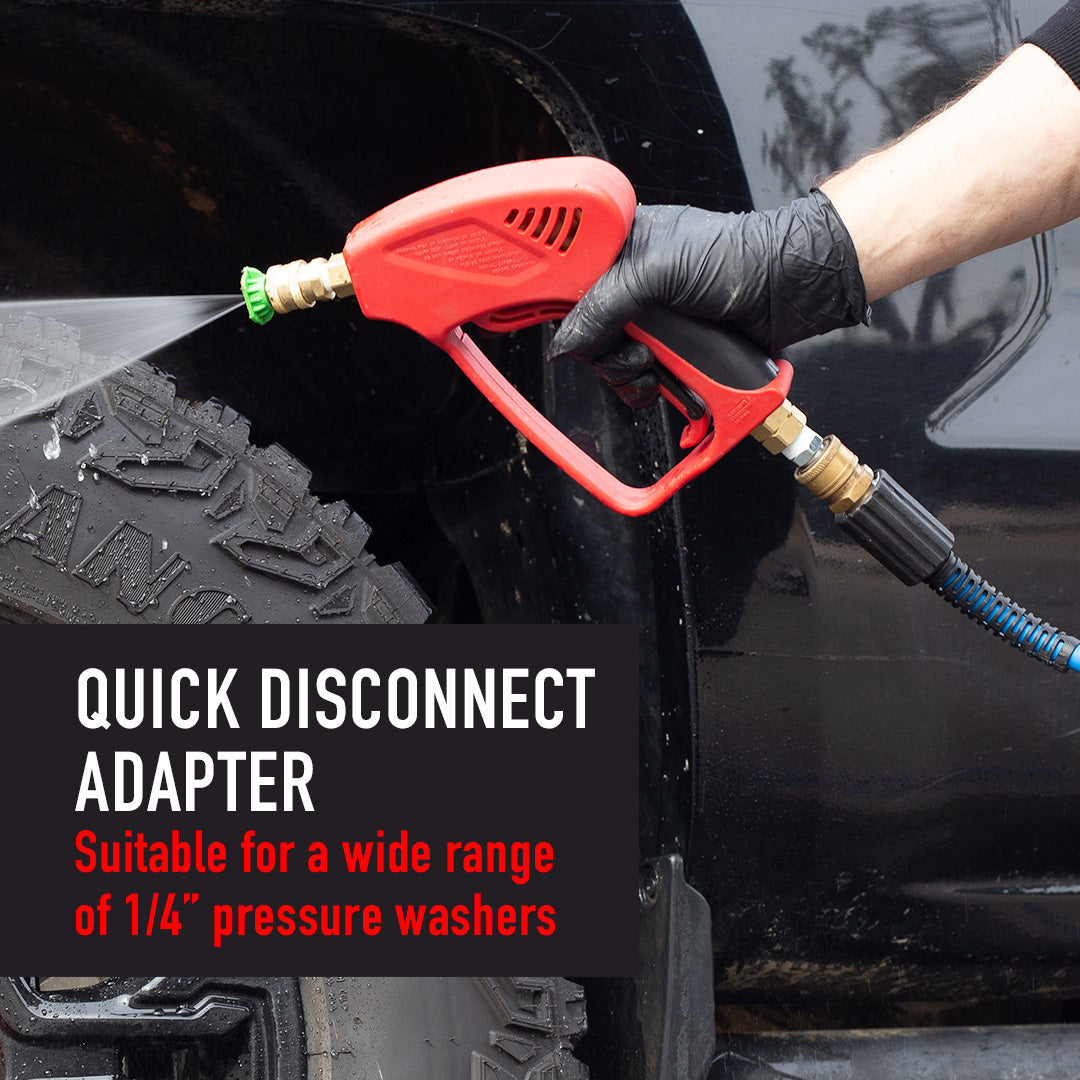 Pressure Washer Gun – Maxshine High-Pressure Short Wand, 5000PSI, Multiple Nozzles, Durable The Pressure Washer Gun effortlessly douses even large vehicles in