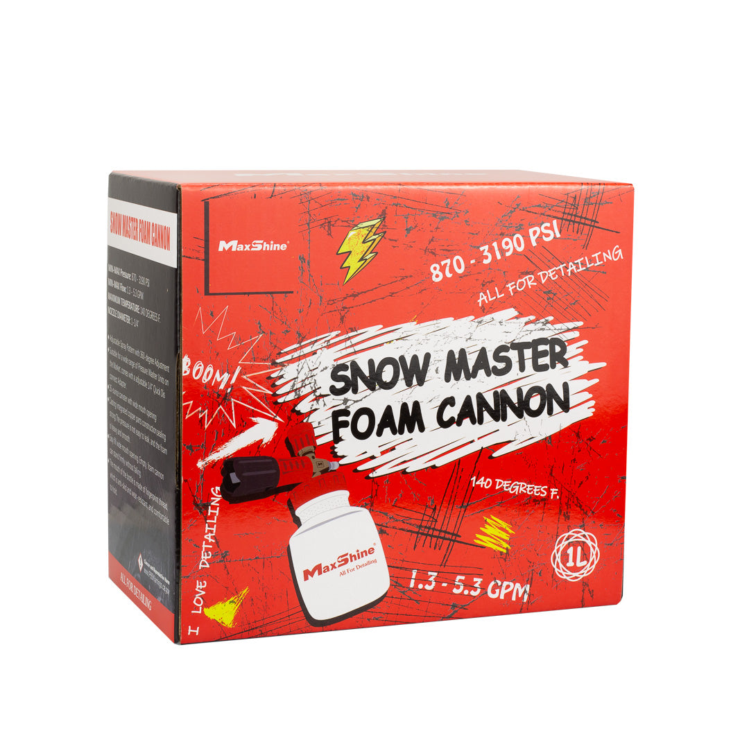 A New Maxshine Snow Master Foam Lance The Car Wash Foam Cannon by Maxshine cleans with concentrated cleaners. Gentle car wash foam is the MAXSHINE Foam Cannon