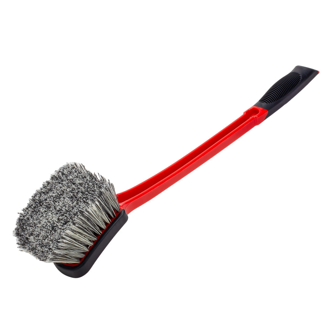 Wheel Cleaning Brush The wheel cleaning brushes, have soft and long handles, help to reach far into wheel wells and canvas convertible tops, safely removing