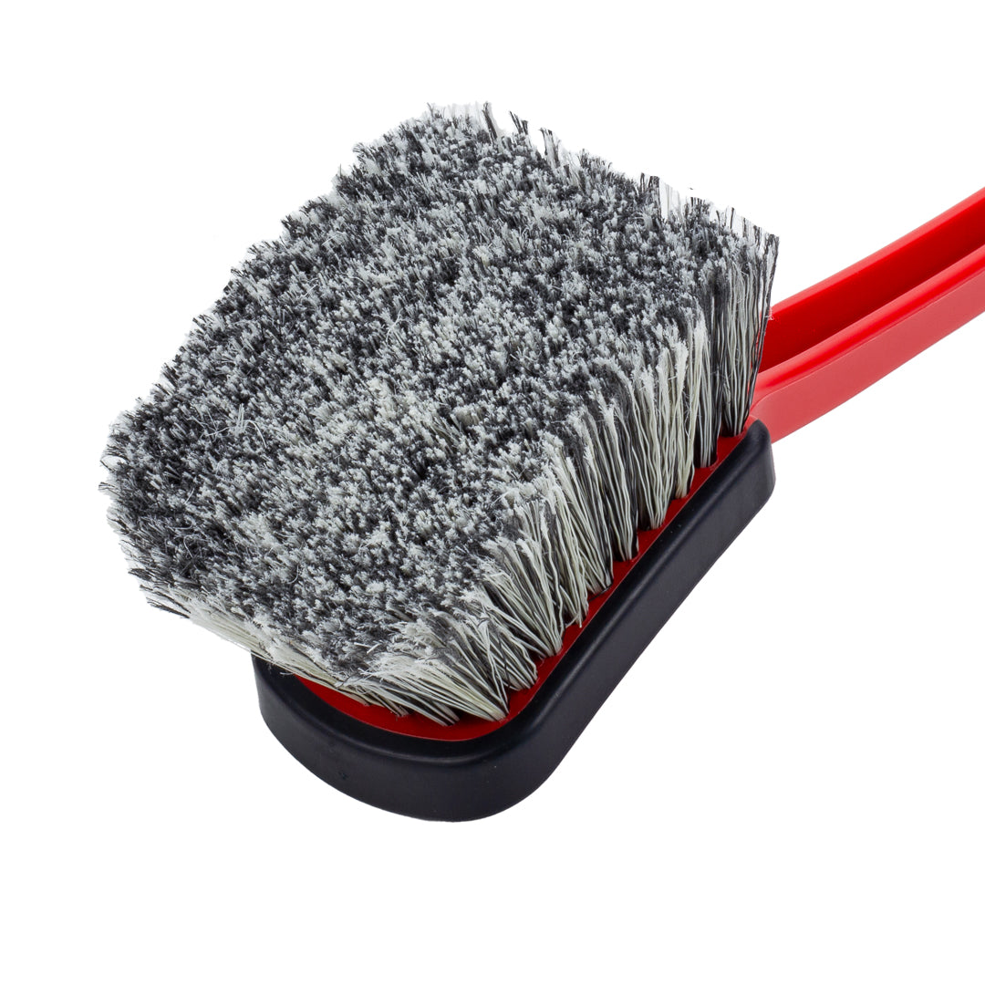 Wheel Cleaning Brush The wheel cleaning brushes, have soft and long handles, help to reach far into wheel wells and canvas convertible tops, safely removing
