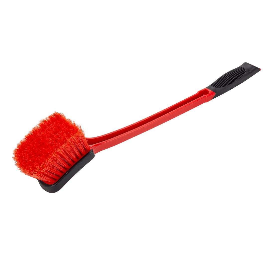 Wheel Cleaning Brush The wheel cleaning brushes, have soft and long handles, help to reach far into wheel wells and canvas convertible tops, safely removing
