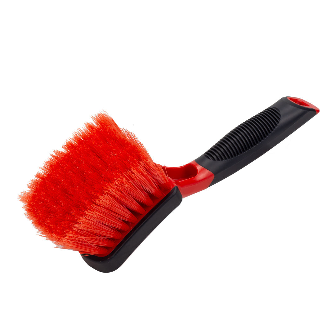 Rim Cleaning Brush - Ergonomic Design: Soft Grip, Safety Bumper, Easy Handle The rim cleaning brush, made of PET and PBT(light duty), produces the best result