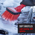 Wheel Cleaning Brush The wheel cleaning brushes, have soft and long handles, help to reach far into wheel wells and canvas convertible tops, safely removing