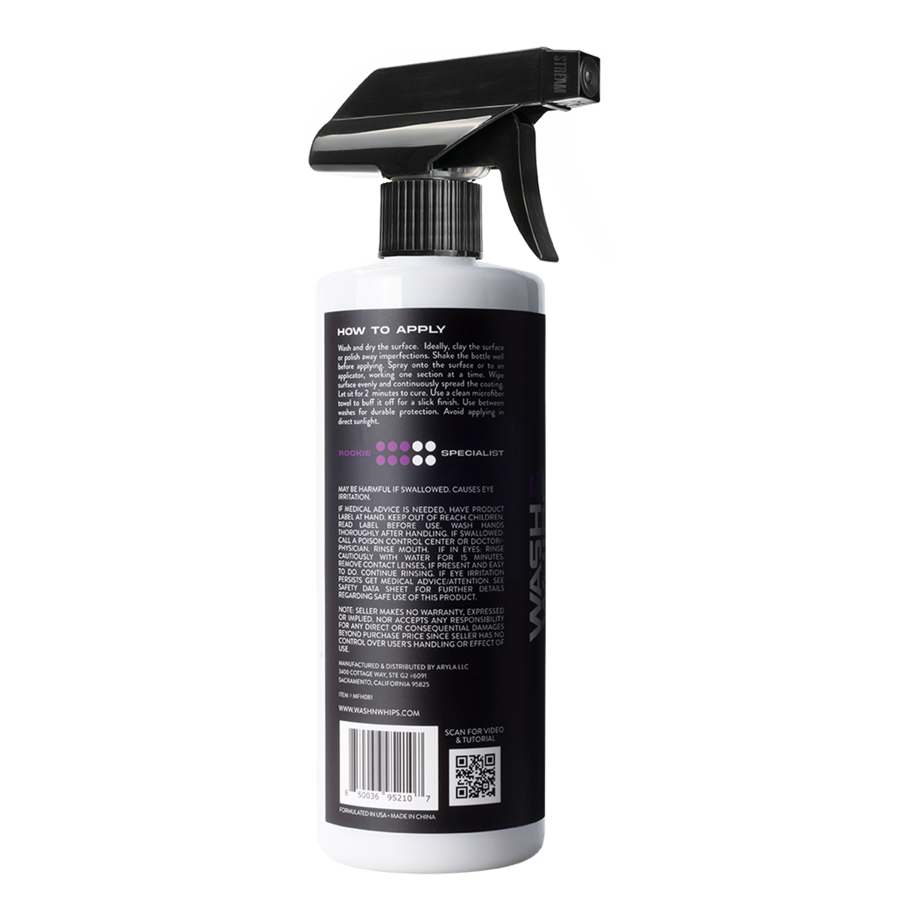 Wash & Whips Sonoma Ceramic Finishing Coating Spray