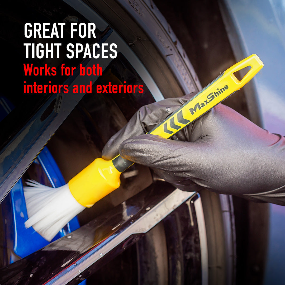 Detailing Brush Kits Boar's Hair, Ultra Soft, General Cleaning Detailing Brush Kits provide diverse options of size and style to best fit your car cleaning