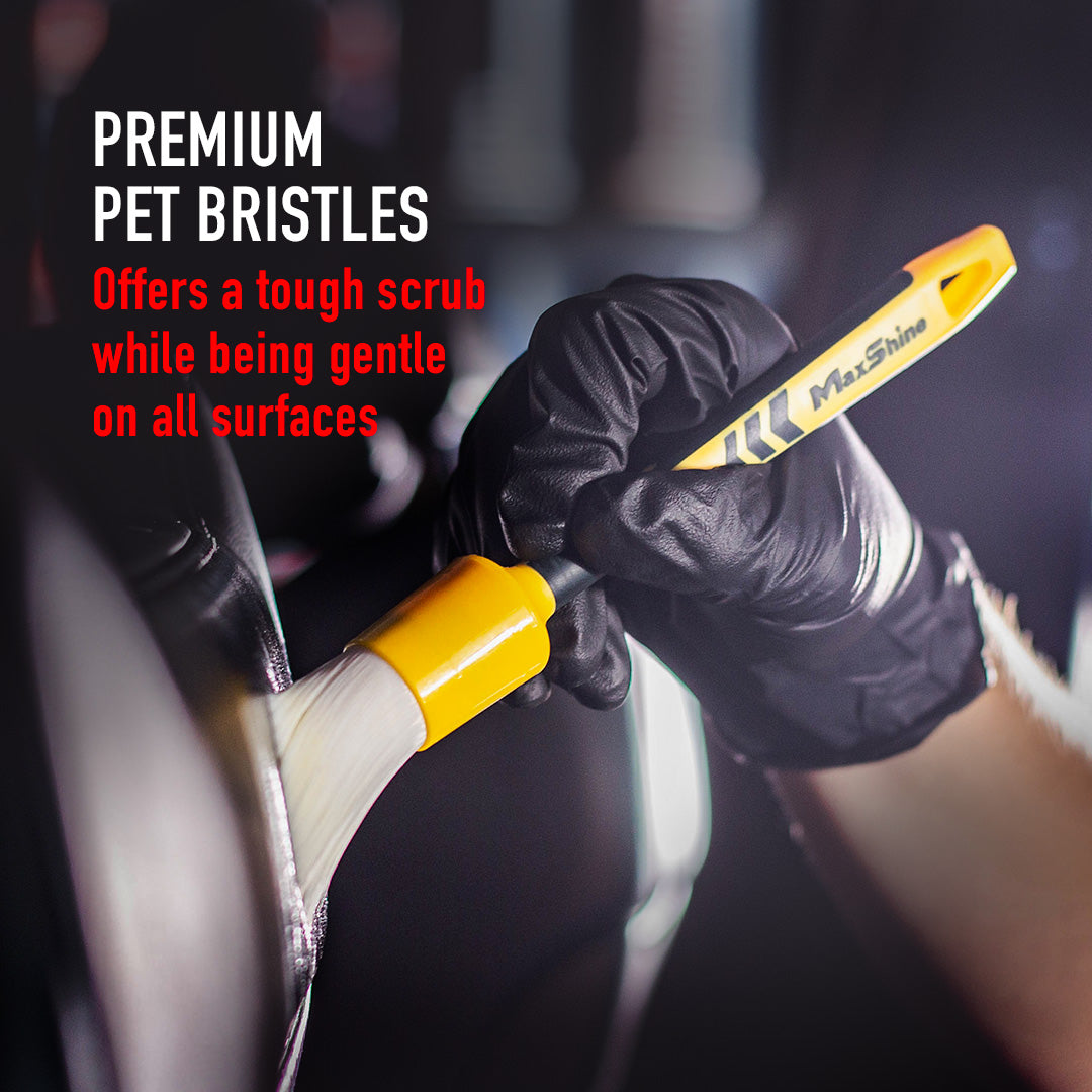 Detailing Brush Kits Boar's Hair, Ultra Soft, General Cleaning Detailing Brush Kits provide diverse options of size and style to best fit your car cleaning
