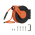 Giraffe Tools air compressor hose reel has a professional-grade all-steel construction, corrosion-resistant powder coat finish for long life and durability.