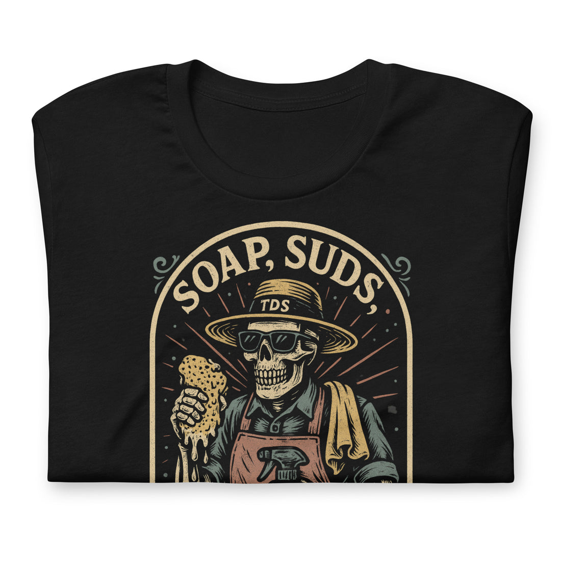 TDS Loyal-Tee May Shirt, Soap Suds and Sacrifice graphic, limited edition detailer t-shirt, That Detail Shop apparel