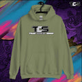 That Detail Shop Cozy Hoodie in Military Green Mock Up Image. The Best Detailing Cozy Hoodie for Auto Detailing. 