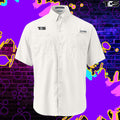 That Detail Shop Detail Shirt in White Mock Up Image. The Best Detailing Button Down Shirt for Auto Detailing. 