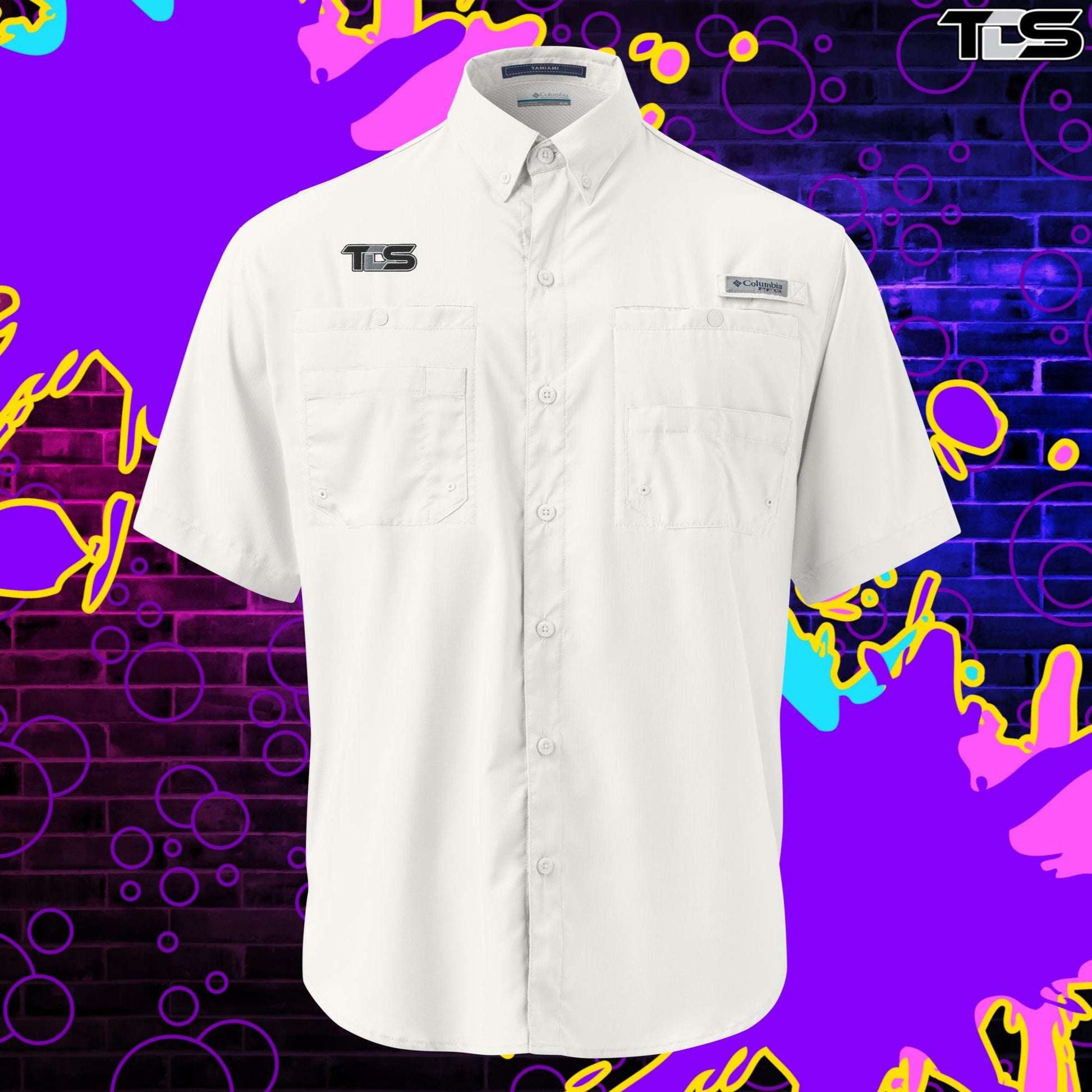 That Detail Shop Detail Shirt in White Mock Up Image. The Best Detailing Button Down Shirt for Auto Detailing. 