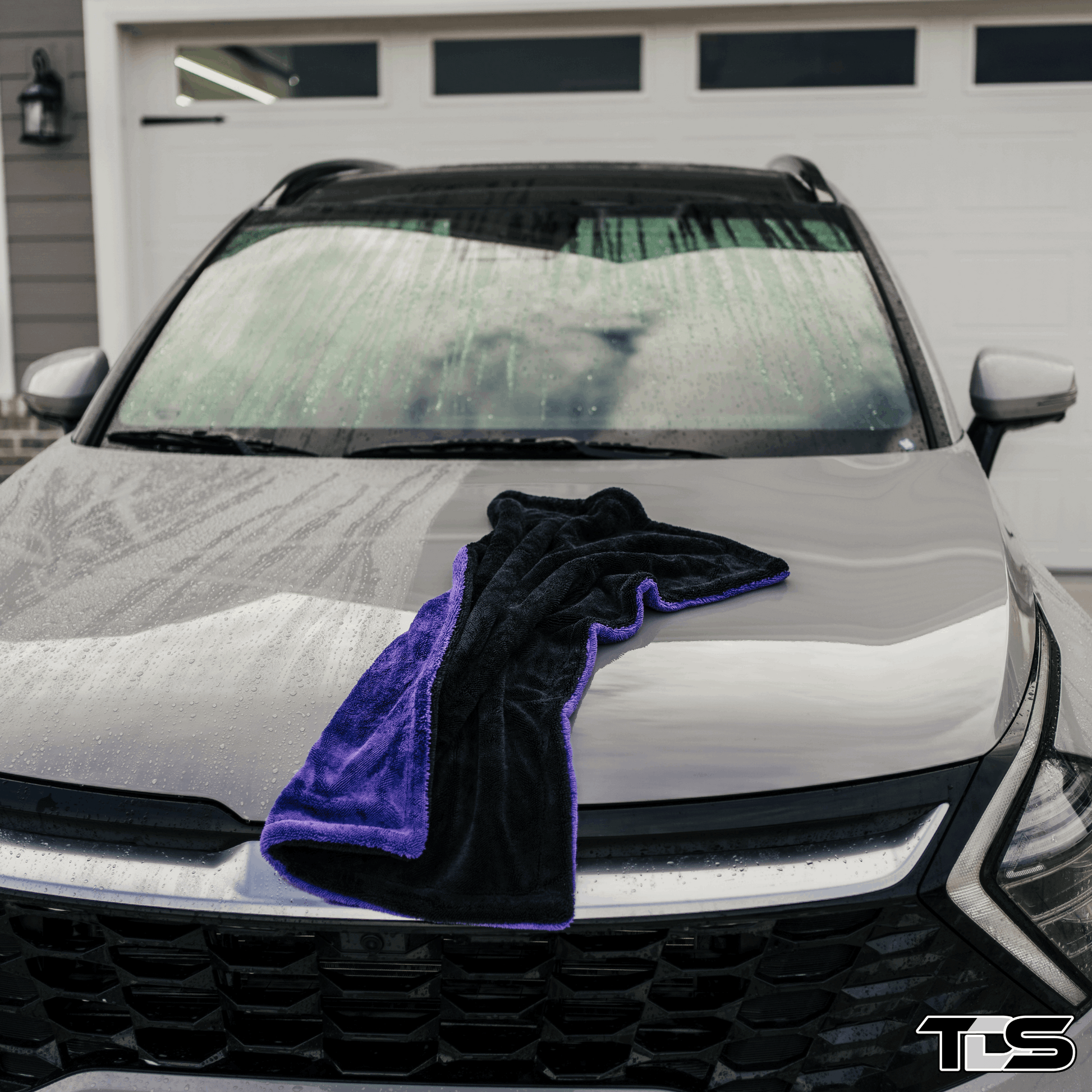 That Detail Shop Microfiber Towel Purple Mock Up Image. The Best Detailing Towel for Auto Detailing. 