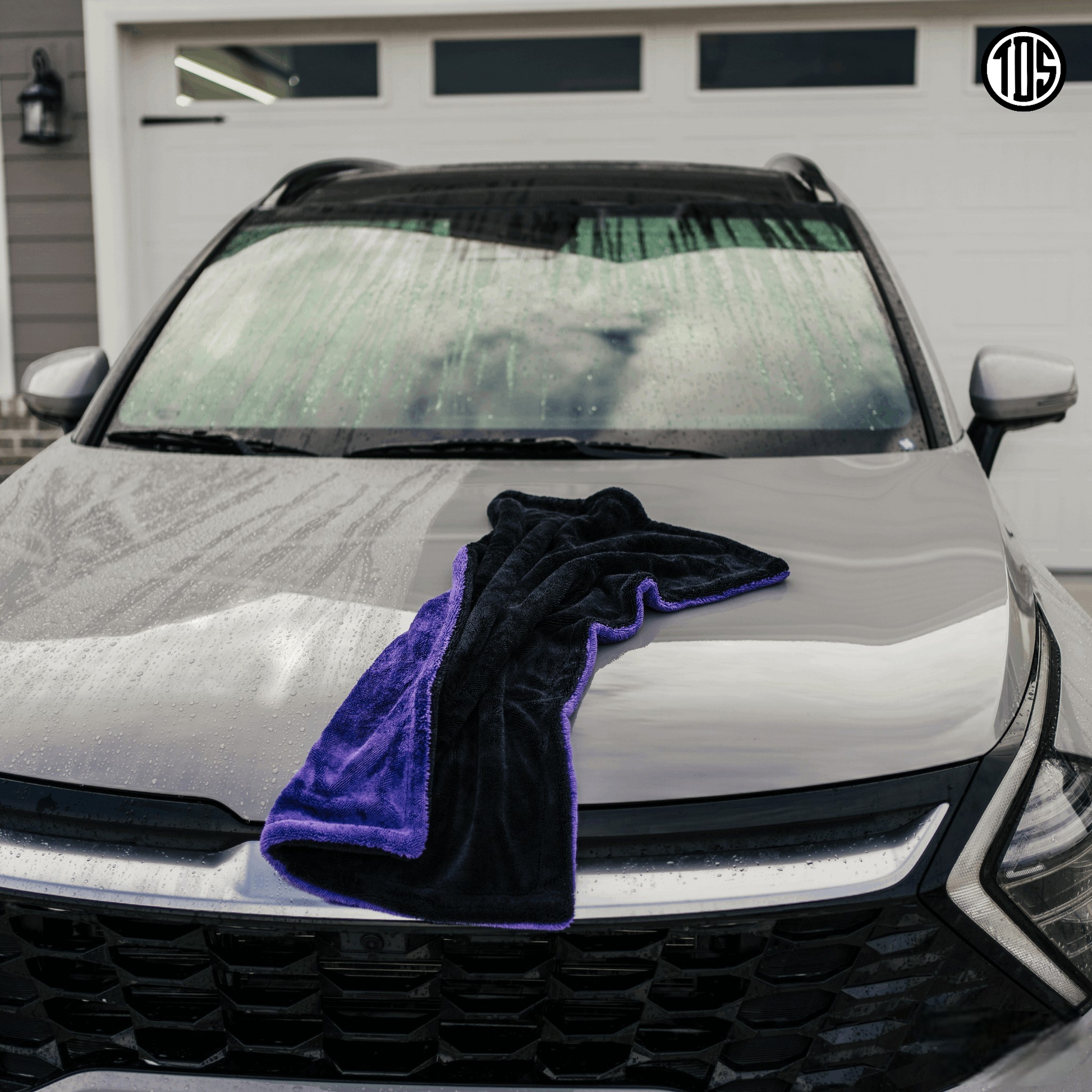 That Detail Shop Microfiber Towel Purple Mock Up Image. The Best Detailing Towel for Auto Detailing.