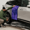 That Detail Shop Microfiber Towel Purple Mock Up Image. The Best Detailing Towel for Auto Detailing.