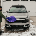 That Detail Shop Microfiber Towel Purple Mock Up Image. The Best Detailing Towel for Auto Detailing. 