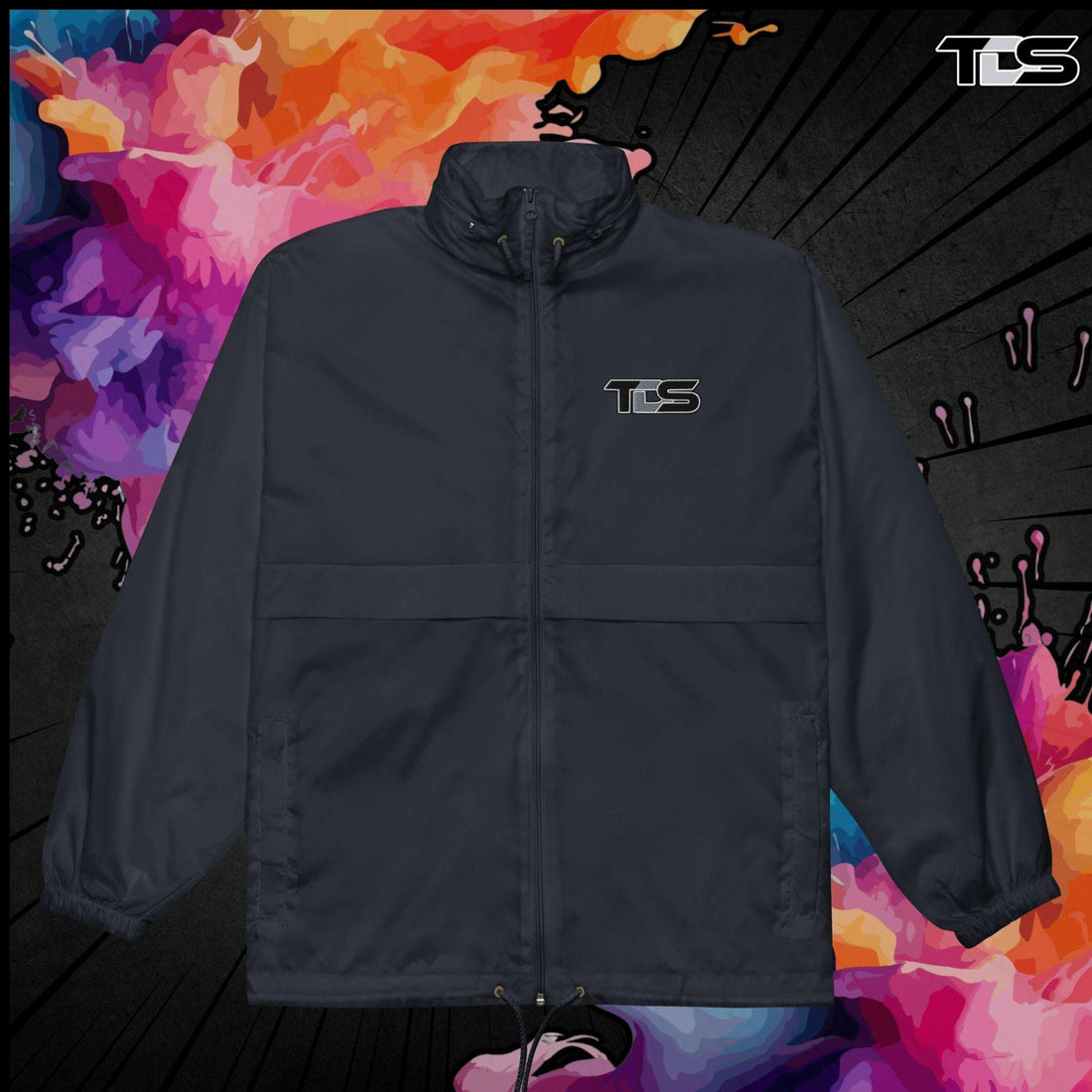 That Detail Shop Windbreaker in Forest Green Mock Up Image. The Best Detailing Jacket for Auto Detailing.