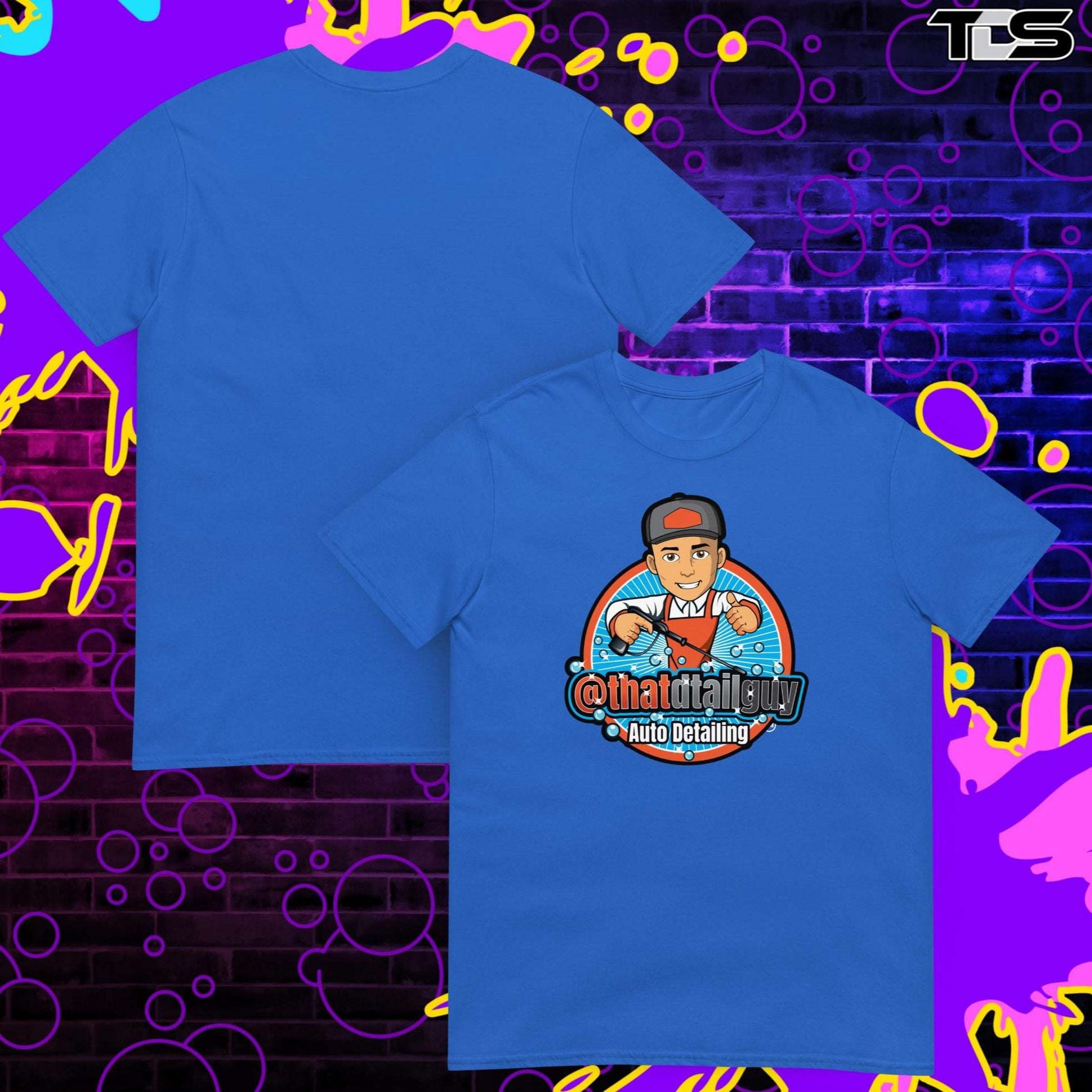 That Thatdtailguy Shirt in Royal Blue Mock Up Image. The Best Detailing Shirt From Thatdtailguy. 