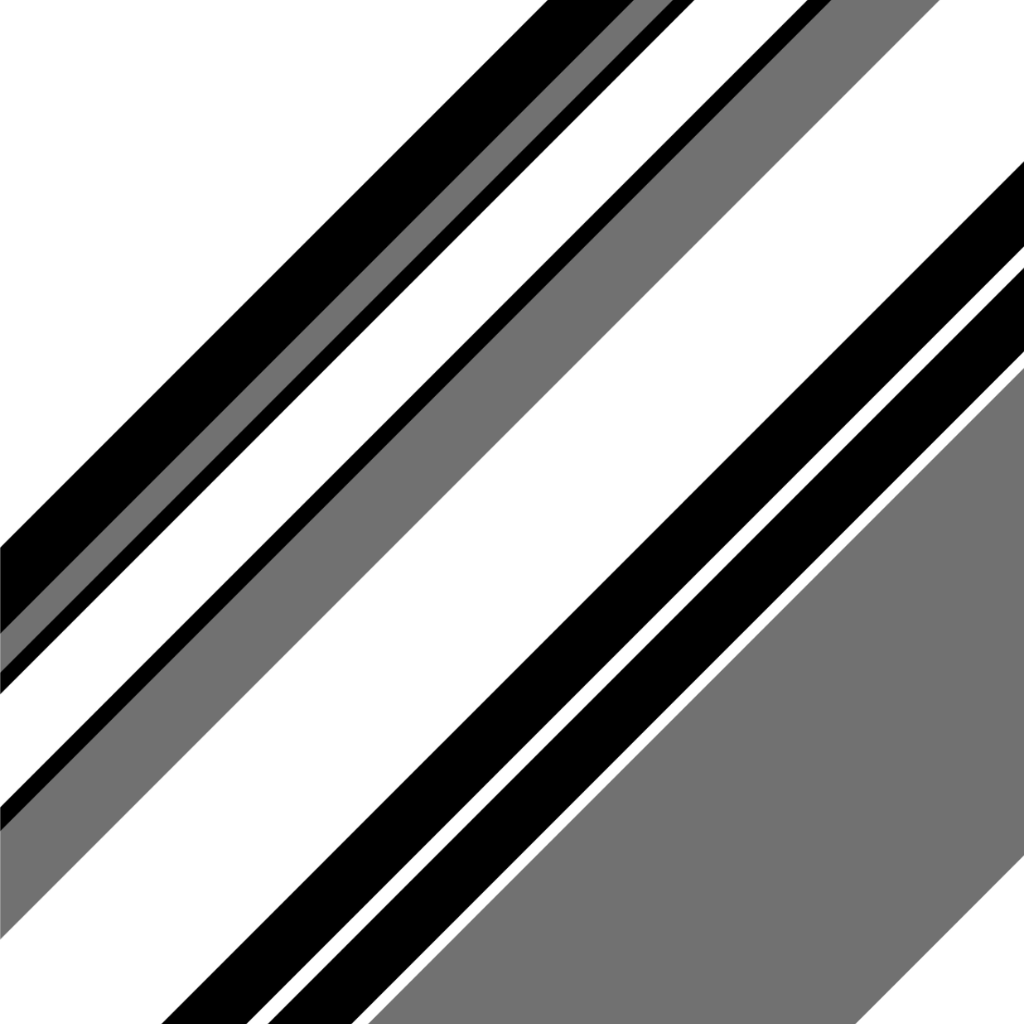 Pattern of black, gray, and white diagonal stripes on a white background