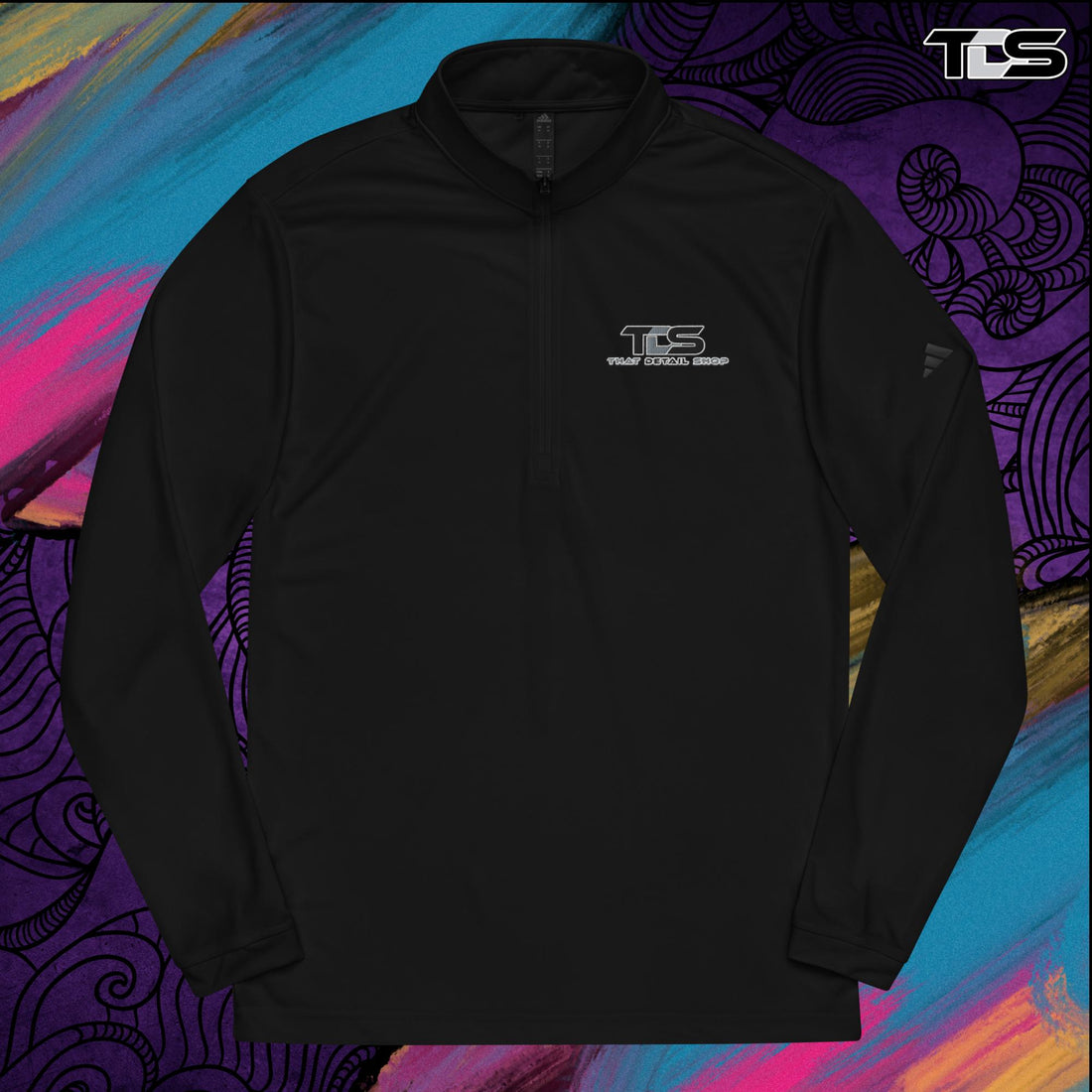 White That Detail Shop quarter-zip-pullover. The Best quarter-zip-pullover for Detailing.