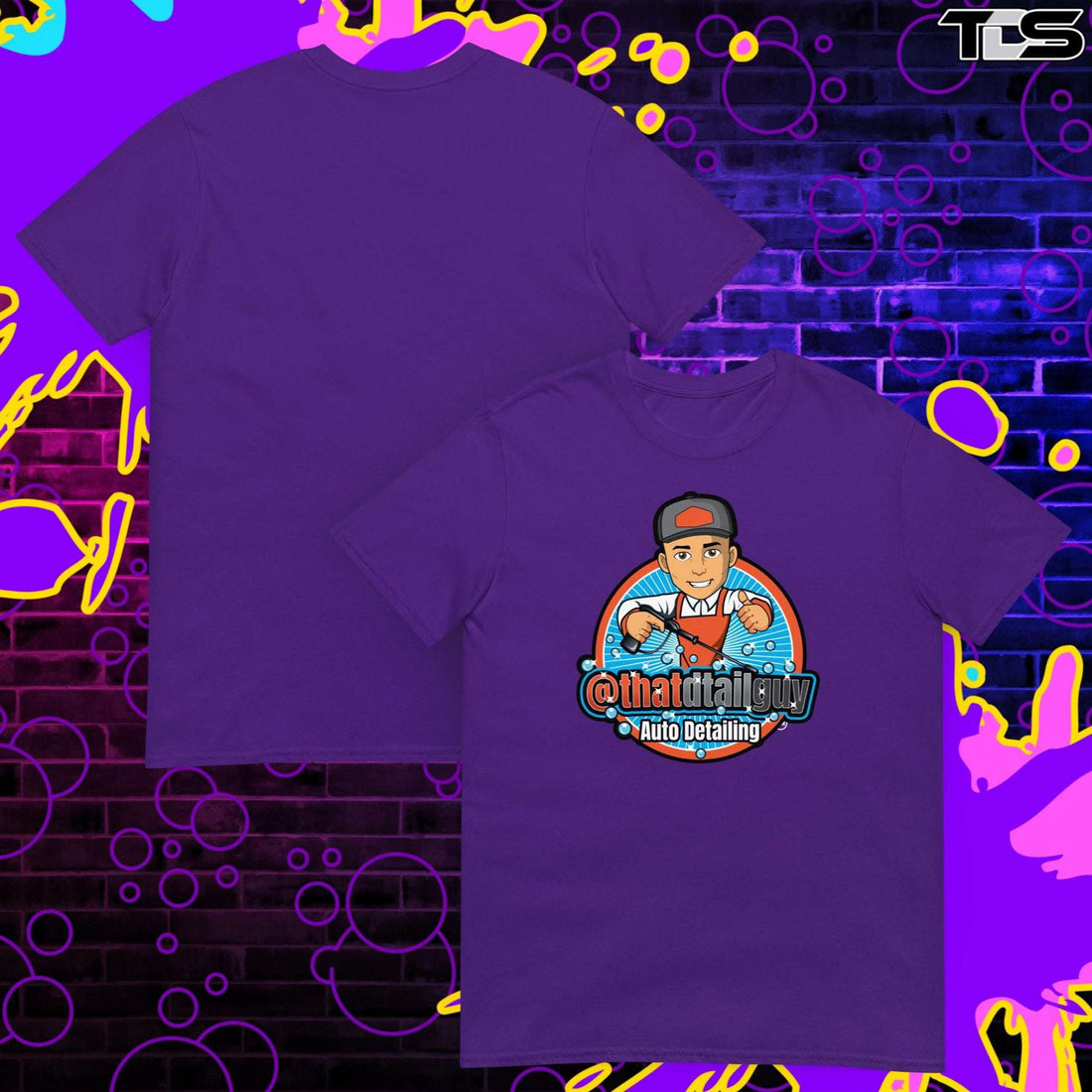 That Thatdtailguy Shirt in Purple Mock Up Image. The Best Detailing Shirt From Thatdtailguy. 