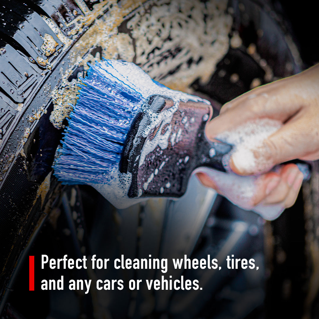 Best Tire Brush - A Deep Cleaning Tire Brush, Multi-functional The best tire brush features a durable black handle with highly dense stiff bristles ideal for