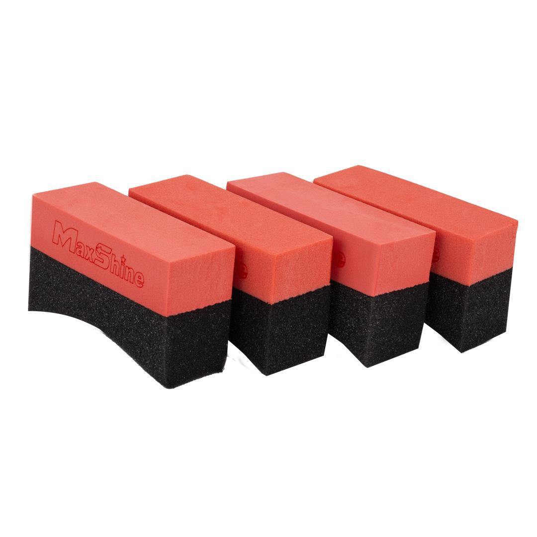 Maxshine Tire Dressing Applicator Clean Wheel Foam Pad- Curved