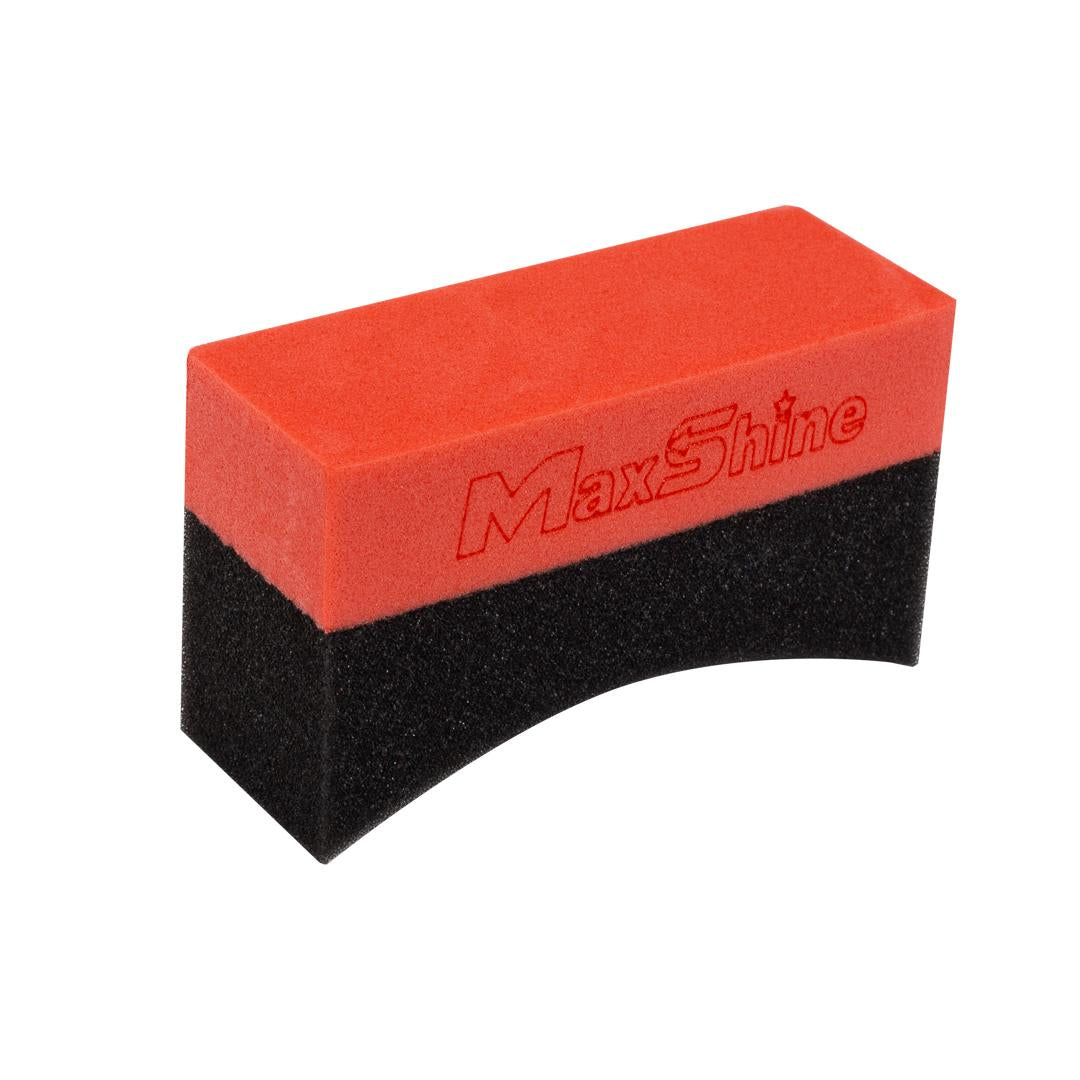 Maxshine Tire Dressing Applicator Clean Wheel Foam Pad- Curved