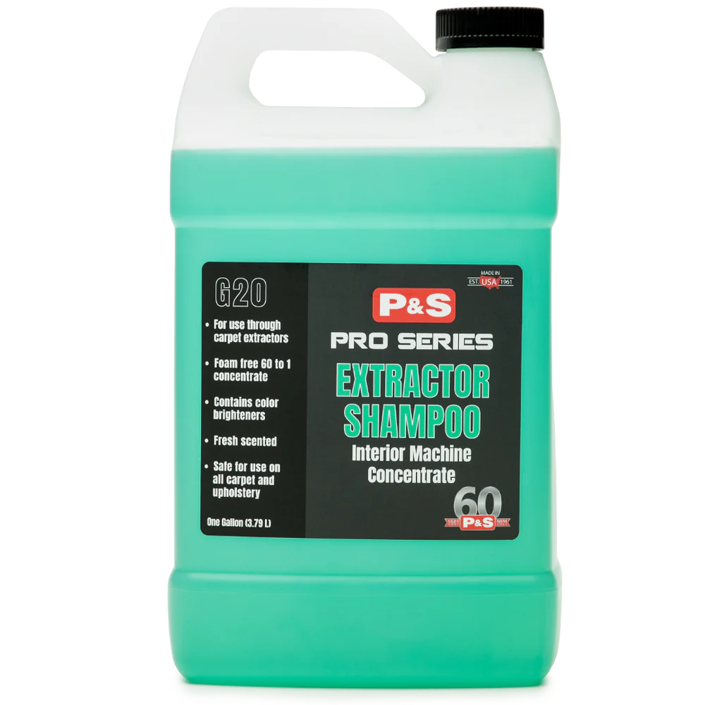 P&S Detailing Products P&S EXTRACTOR SHAMPOO GALLON in use - professional detailing application