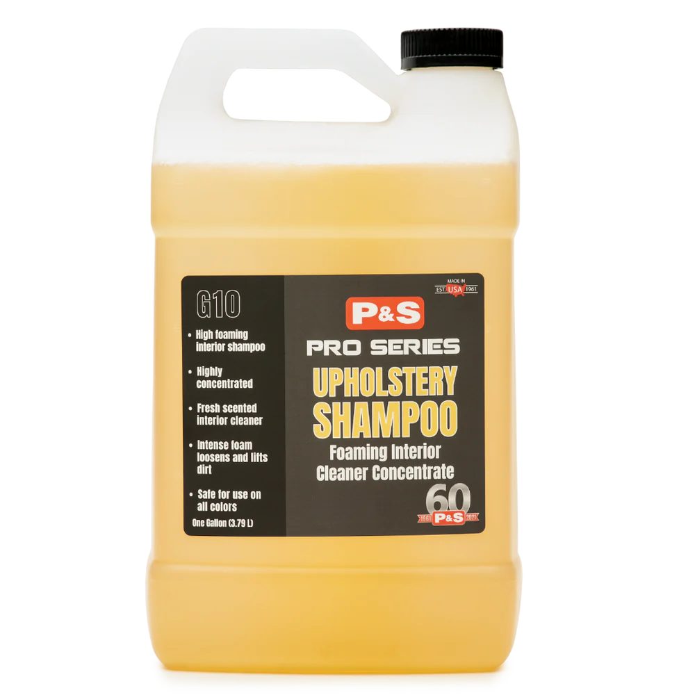 P&S Detailing Products P&S UPHOLSTERY SHAMPOO GALLON in use - professional detailing application