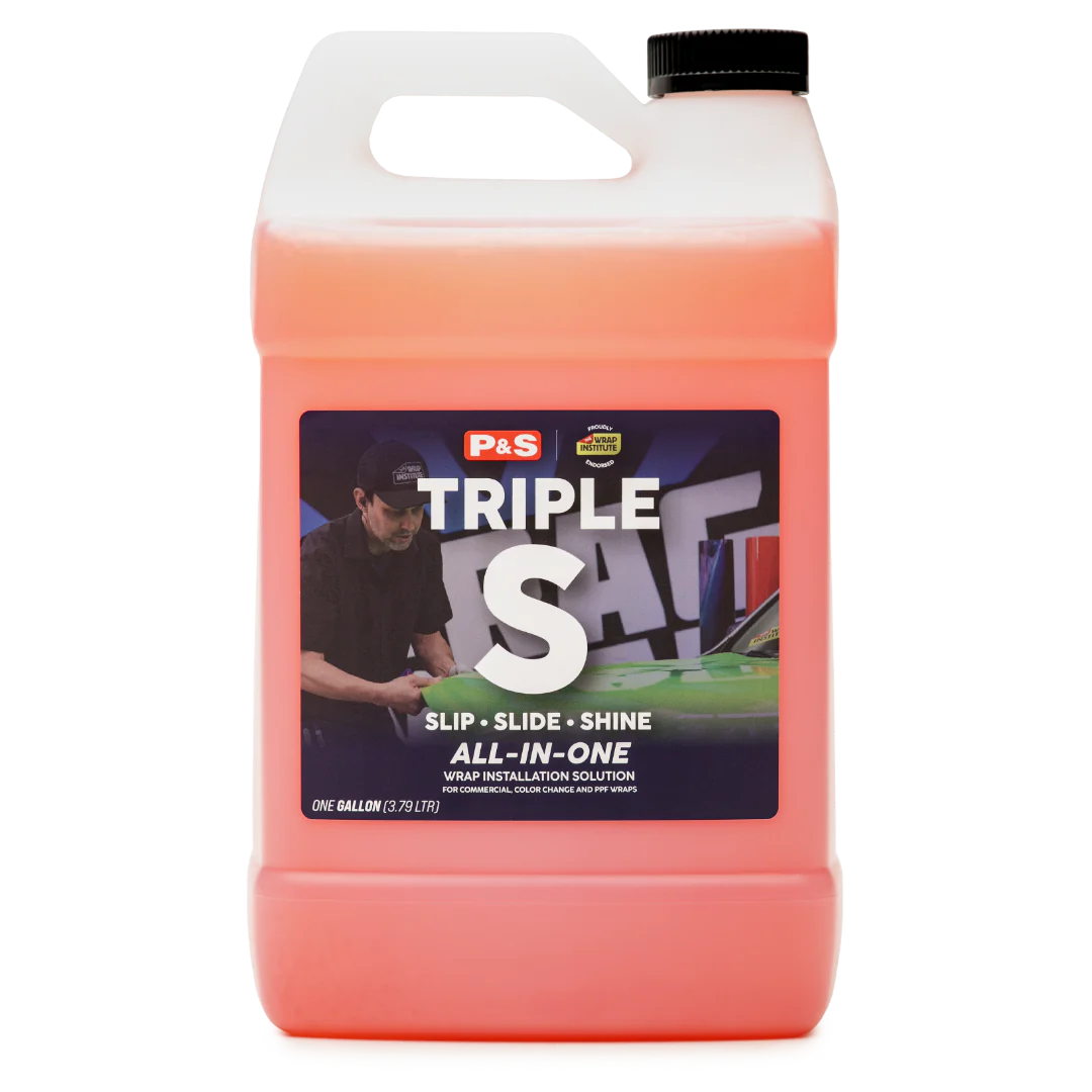 P&S Detailing Products P&S Triple S Wrap Install Solution in use - professional detailing application